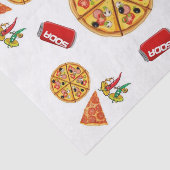 Papier Mousseline Pizza en papier tissu (Détail)