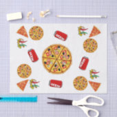 Papier Mousseline Pizza en papier tissu (Artisanat)