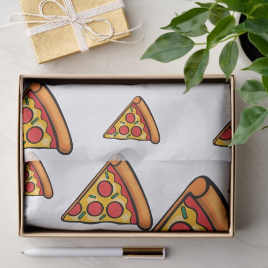 Papier Mousseline Pizza Friday Design - Papier Tissu (Cadeau)
