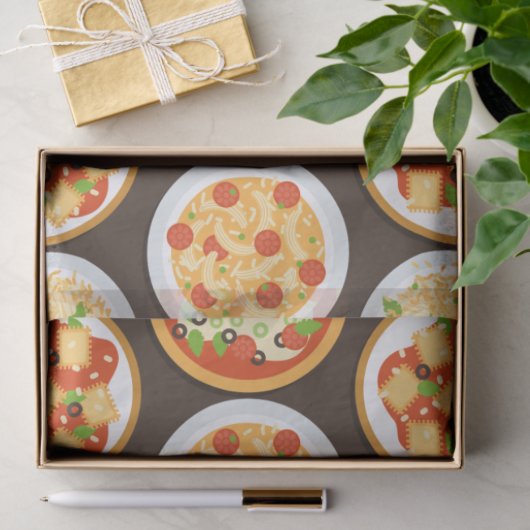 Papier Mousseline Pizza, pâtes, délicieuse cuisine italienne (Cadeau)