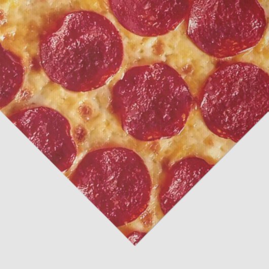 Papier Mousseline pizza pepperonis (Détail)
