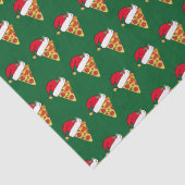 Papier Mousseline Pizzas de Noël mignonnes en Santa Hats Vert (Détail)