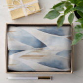 Papier Mousseline Plage Abstraite de crème bleue (Cadeau)