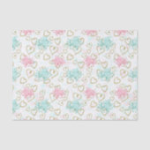 Papier Mousseline Plage amour pieuvre tissu motif (Recto)