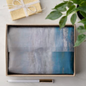 Papier Mousseline Plage Bleu Blanc Tropical Ocean Waves Coastal (Cadeau)