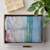 Papier Mousseline Plage Cochon nage océan Découpage (Cadeau)