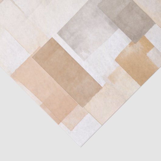 Papier Mousseline Plage Cream Rectangles Mariage (Détail)