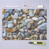 Papier Mousseline Plage de galets (Artisanat)