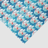 Papier Mousseline plage de Père Noël (Détail)