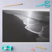 Papier Mousseline Plage de sable noir découpage (Artisanat)