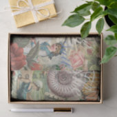 Papier Mousseline plage d'été poulpe vintage antique voile (Cadeau)