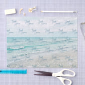Papier Mousseline Plage Dreams Citation Inspiration Rétro Ocean Wave (Artisanat)