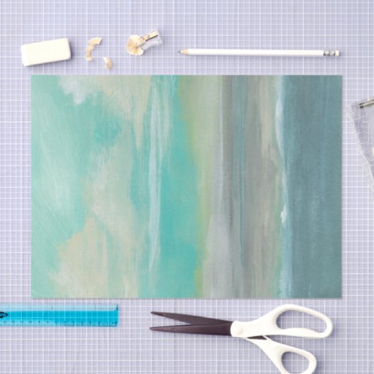 Papier Mousseline Plage I de plaine (Artisanat)