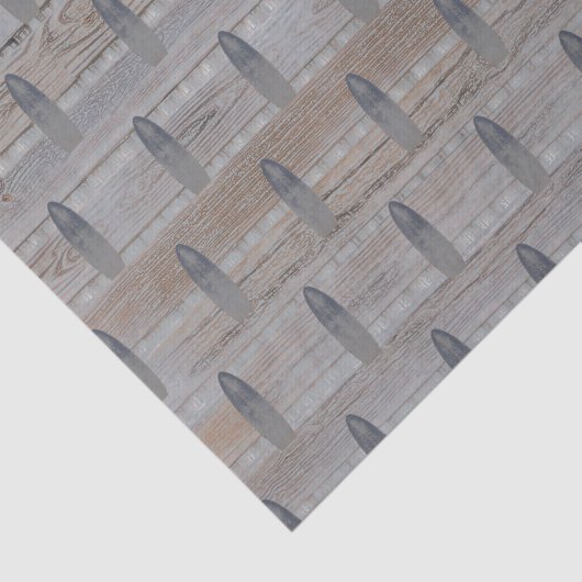 Papier Mousseline Plage patiné Planche de surf (Détail)