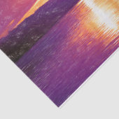 Papier Mousseline Plage Sunset Coastal Plage Orange Purple Découpage (Détail)