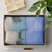 Papier Mousseline Plage tropicale (Cadeau)