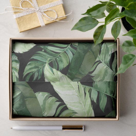 Papier Mousseline Plage tropicale (Cadeau)