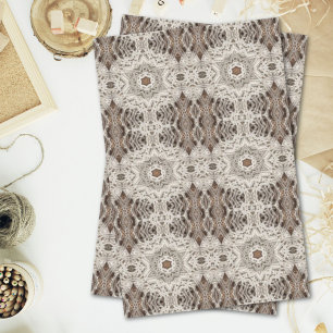 Papier Mousseline plage tropicale boho chic tribal macrame crochet