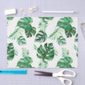 Papier Mousseline Plage tropicale branchée (Artisanat)