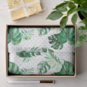 Papier Mousseline Plage tropicale branchée (Cadeau)