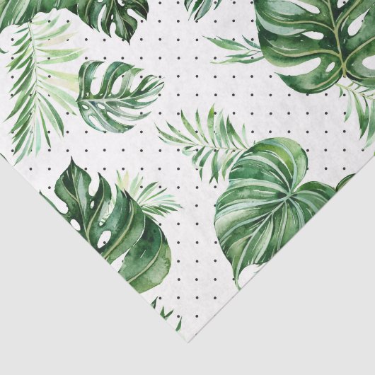 Papier Mousseline Plage tropicale branchée (Détail)