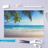 Papier Mousseline Plage tropicale de paradis (Artisanat)