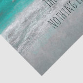 Papier Mousseline Plage Turquoise Blanc Tropical Ocean Waves Côte (Détail)