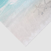 Papier Mousseline Plage White Starfish Élégant Mariage d'été (Détail)