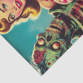 Papier Mousseline Plage Zombie fille (Détail)