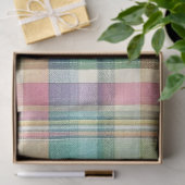 Papier Mousseline Plaid au printemps/Pâques/tartan (Cadeau)