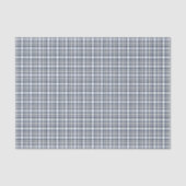 Papier Mousseline Plaid blanc bleu 1 (Recto)