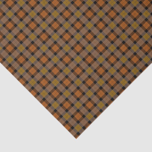 Papier Mousseline Plaid couleur automne (Détail)