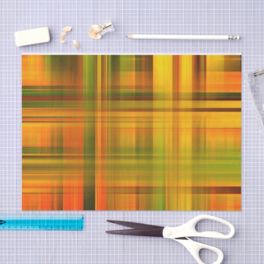 Papier Mousseline Plaid d'automne (Artisanat)