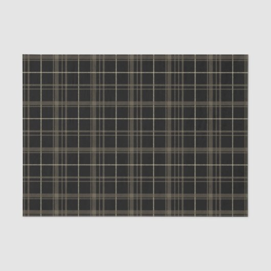 Papier Mousseline Plaid de sépia (Recto)