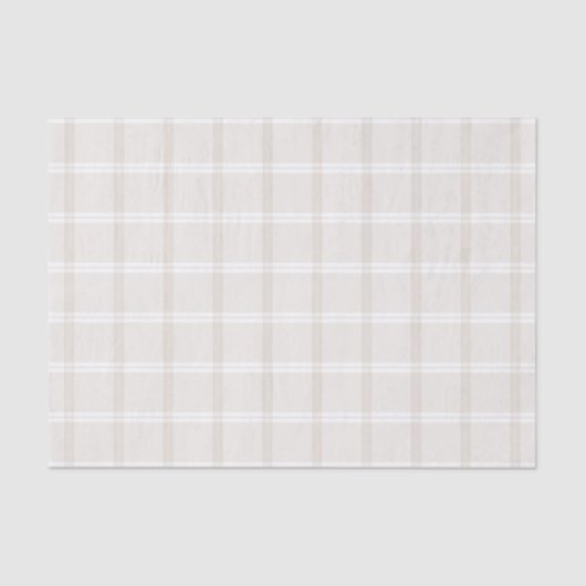 Papier Mousseline Plaid de tartan no. 49 beige et de blanc (Recto)