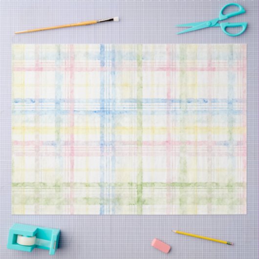 Papier Mousseline Plaid Easter Series Design #20 (Artisanat)