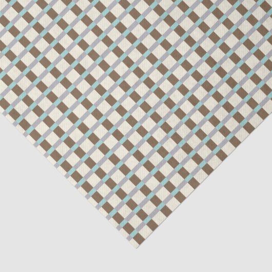 Papier Mousseline Plaid en bois et algues (Détail)