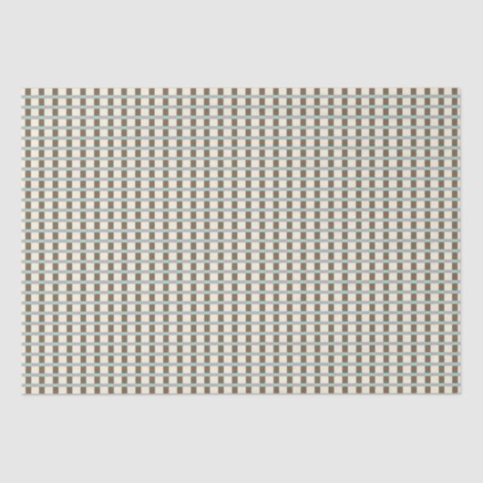 Papier Mousseline Plaid en bois et algues (Recto)