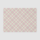 Papier Mousseline Plaid en pastel de rayure (Recto)