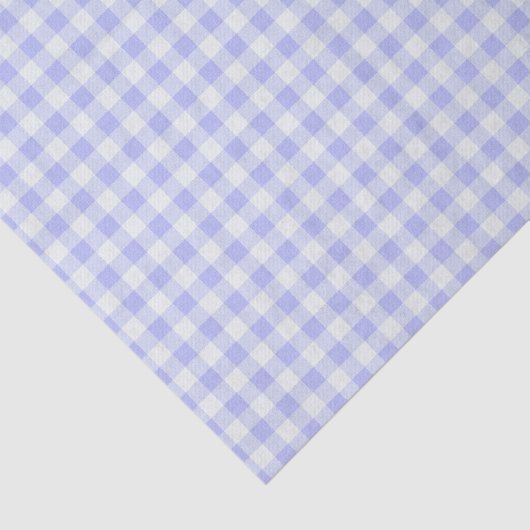 Papier Mousseline Plaid En vichy violet blanc (Détail)