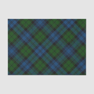 Papier Mousseline Plaid Green Family Holidays Rustic Tartan
