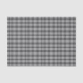Papier Mousseline Plaid gris noir et blanc (Recto)