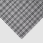 Papier Mousseline Plaid gris noir et blanc (Détail)