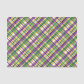 Papier Mousseline Plaid Mardi Gras aquarelle (Recto)
