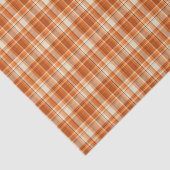 Papier Mousseline Plaid orange (Détail)