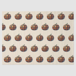 Papier Mousseline Plaid Pumpkin Halloween Tissue Paper