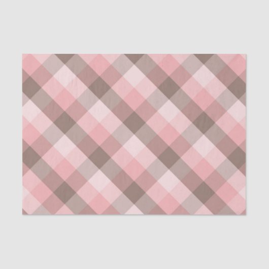 Papier Mousseline Plaid rose (Recto)