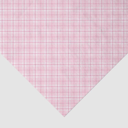 Papier Mousseline Plaid rose-clair (Détail)