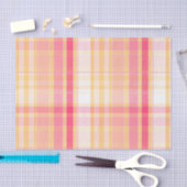 Papier Mousseline Plaid rose et jaune sans joint (Artisanat)