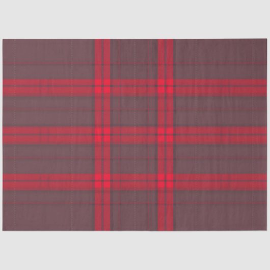 Papier Mousseline Plaid Rouge traditionnel Tartan Collection moderne (Recto)